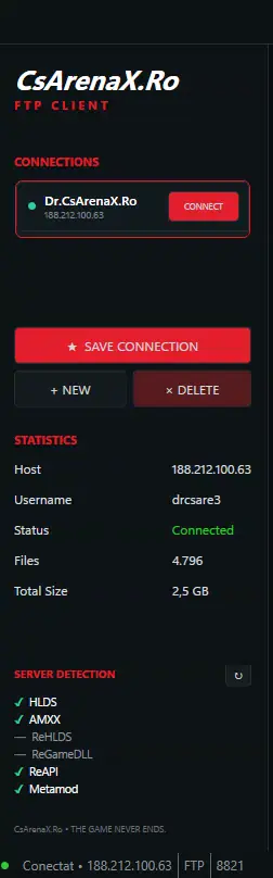Detectarea automată a structurii serverului